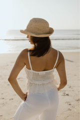 Beach Days Crochet Knit Top