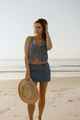 Coastal Cowgirl Denim Skort
