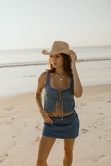 Coastal Cowgirl Denim Skort