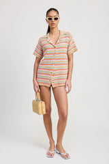 Golden Hour Crochet Shirt